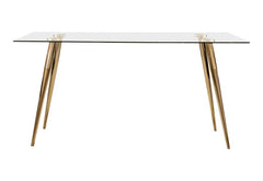 Gilman - Rectangular 64-inch Glass Top Dining Table