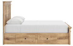 Makidern - Panel Storage Bed With Under Bed Storage Unit