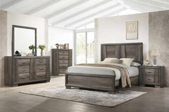 Janine - Wood Panel Bed