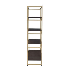 Yumia - Bookshelf - Gold & Walnut