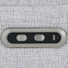Eastre - Power Motion Sofa With USB Port - Beige Chenille