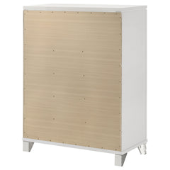 Marmore - 5-Drawer Bedroom Chest Of Drawers - White