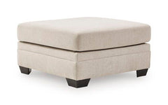 Mandi Point - Oversized Accent Ottoman - Marble
