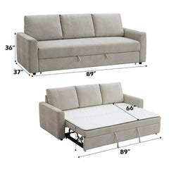 Leira - Sofa With Sleeper - Beige