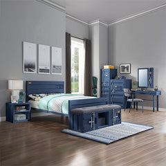 Cargo - Nightstand With USB - Blue