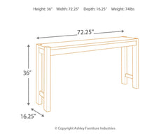 Torjin - Dark Brown - Long Counter Table