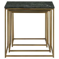 Medora - Marble Top Nesting Table Set