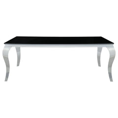 Carone - Rectangular Glass Top Dining Table