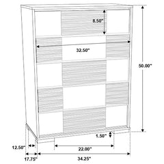 Blacktoft - 5-Drawer Bedroom Chest - Black