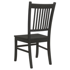 Marbrisa - Wood Dining Side Chair (Set of 2) - Matte Black