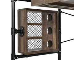 Endang - Writing Desk - Weathered Oak & Black