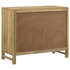 Zamora - Wood Accent Cabinet With Woven Cane