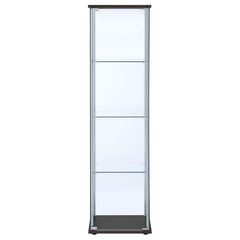 Bellatrix - 4-Shelf Clear Glass Curio Cabinet