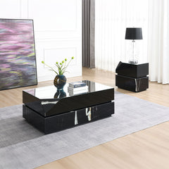 Drisana - Coffee Table - Black Mirrored Finish