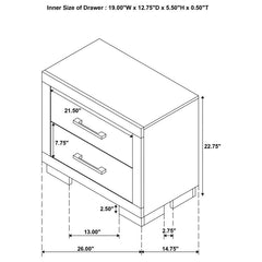 Jessica - LED Bedroom Set