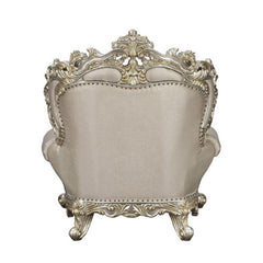 Danae - Chair With 2 Pillows - Fabric, Champagne & Gold