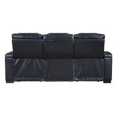 Ephron - Power Motion Sofa With Dropdown Table, Wireless Charging, Reading Light, Power Headrests & LED - Black