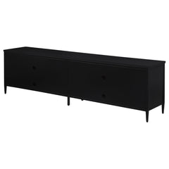 Amherst - 4-Door 78" Metal TV Stand Media Console - Black