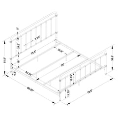 Livingston - Open Frame Metal Bed