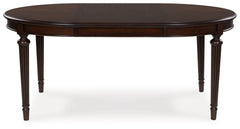 Lavinton - 8 Pc. - Dining Room Extension Table, 6 Side Chairs, Server - Brown