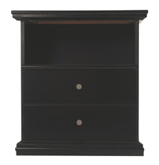 Maribel - Black - One Drawer Night Stand