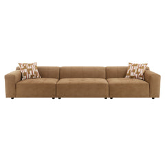 Zoey - Modular - Armless Chair - Chocolate Suede
