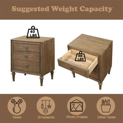 Inverness - 28" Nightstand - Reclaimed Oak