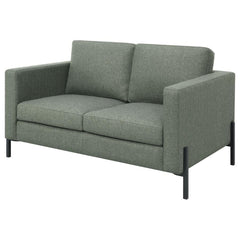 Tilly - Upholstered Track Arm Loveseat - Sage