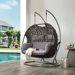 Vasant - 52" Hanging Chair - Fabric & Wicker