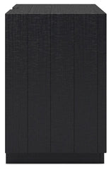 Londer - Black - Two Drawer Night Stand