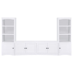 Laughlin - 3-piece Entertainment Center TV Stand - White