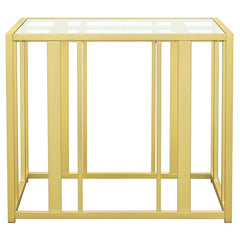 Adri - Rectangular Glass Top Side End Table