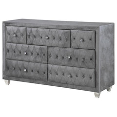 Deanna - 7-Drawer Upholstered Dresser