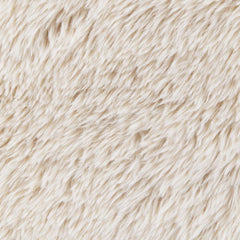 Paquet - Faux Fur Upholstered Chair Solid Wood Arms - Latte
