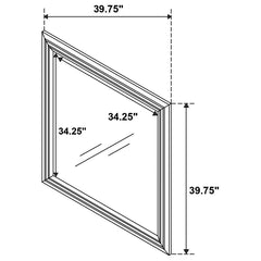 Janine - Dresser Mirror - Gray