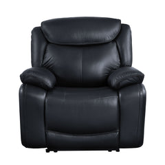 Ralorel - Recliner - Black Top Grain Leather