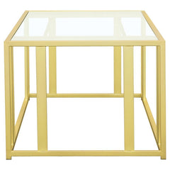 Adri - Rectangular Glass Top Coffee Table