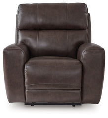 Crossplex - Smoke - Power Recliner / Adjustable Headrest