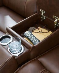 Knightington - Power Reclining Loveseat With Audio Seating