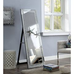 Nowles - Accent Mirror - Mirrored & Faux Stones