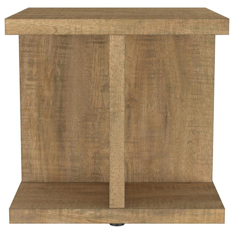 Cortona - Square Engineered Wood End Side Table - Mango
