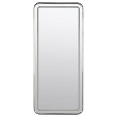 Glendora - Led Standing Mirror With Bluetooth Speaker - Black