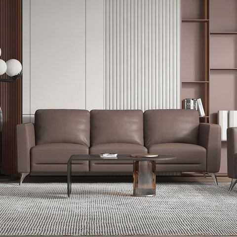 Malaga - Sofa - Taupe Leather