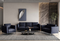 Astonic - Sofa - Blue Leather