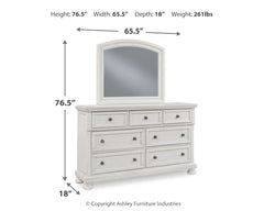 Robbinsdale - Dresser, Mirror - Antique White