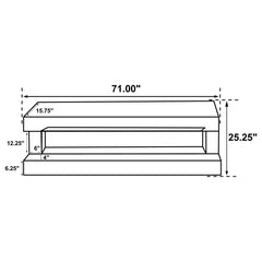 Vallerie - TV Stand With Visual Flame Box