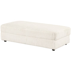 Emberson - Upholstered Rectangular Storage Ottoman - Ivory