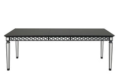 Varian II - Dining Table - Mirrored & Black