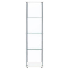 Bellatrix - 4-Shelf Clear Glass Curio Cabinet