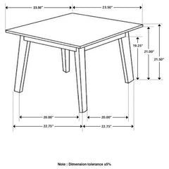 Bayhill - Square Faux Marble Top End Table - Black And White